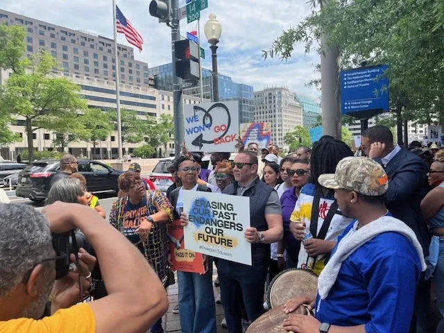 IN THE NEWS: Protestors rally to support the national African American museum and Black history